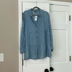 Style & Co. Blue Button Down Shirt